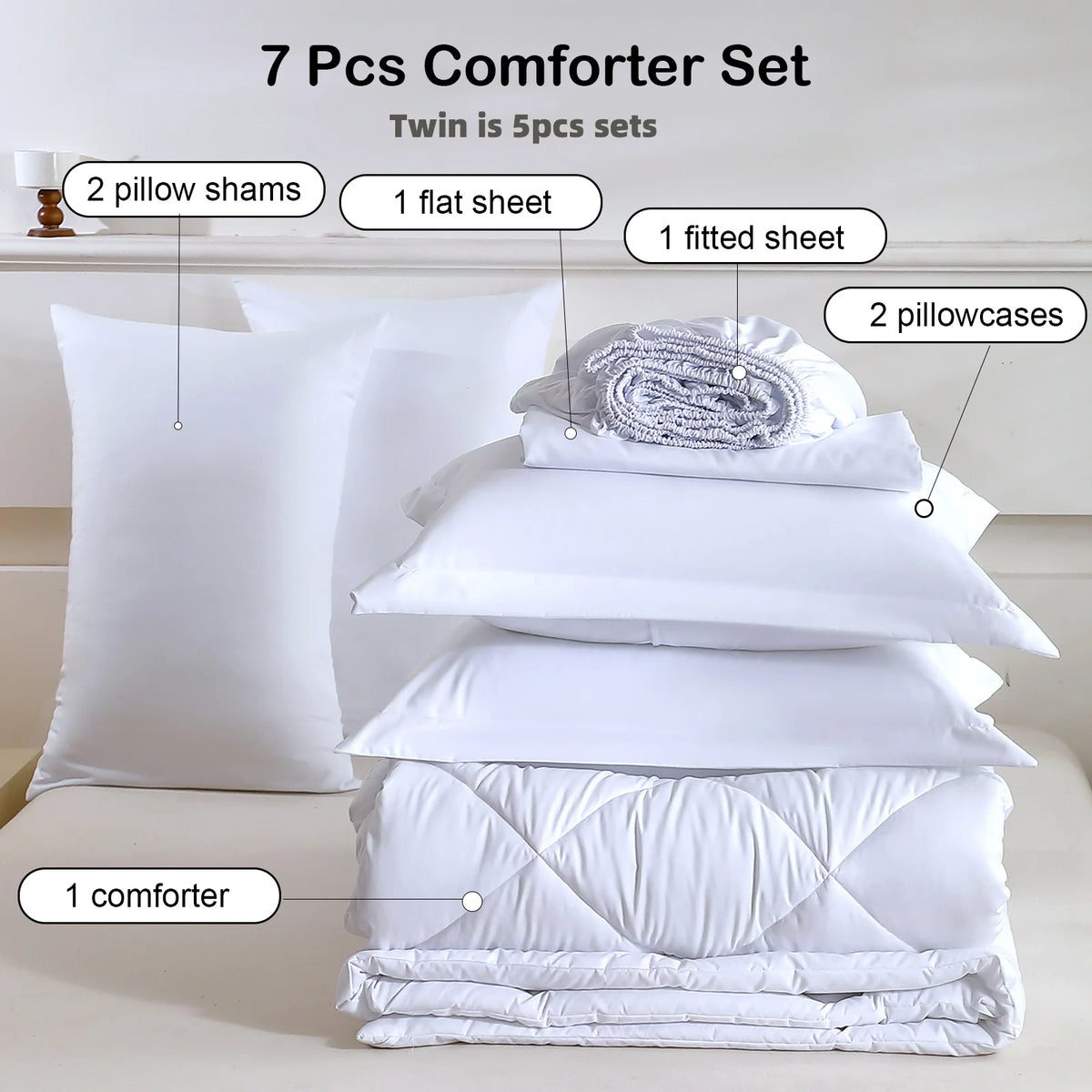 5/7-Piece Comforter Bedding Set