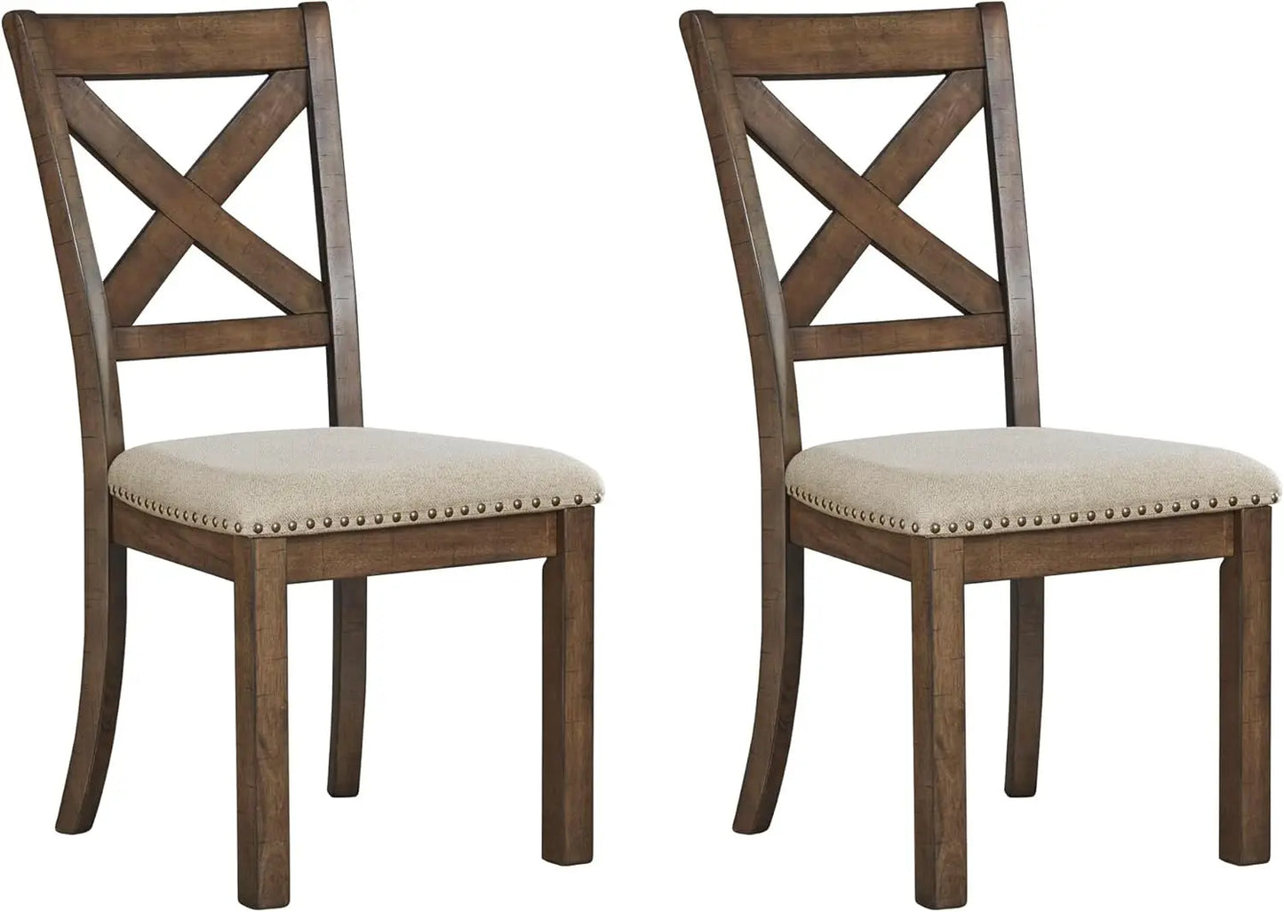 Farmhouse Upholstered Dining Room Chair, Set of 2