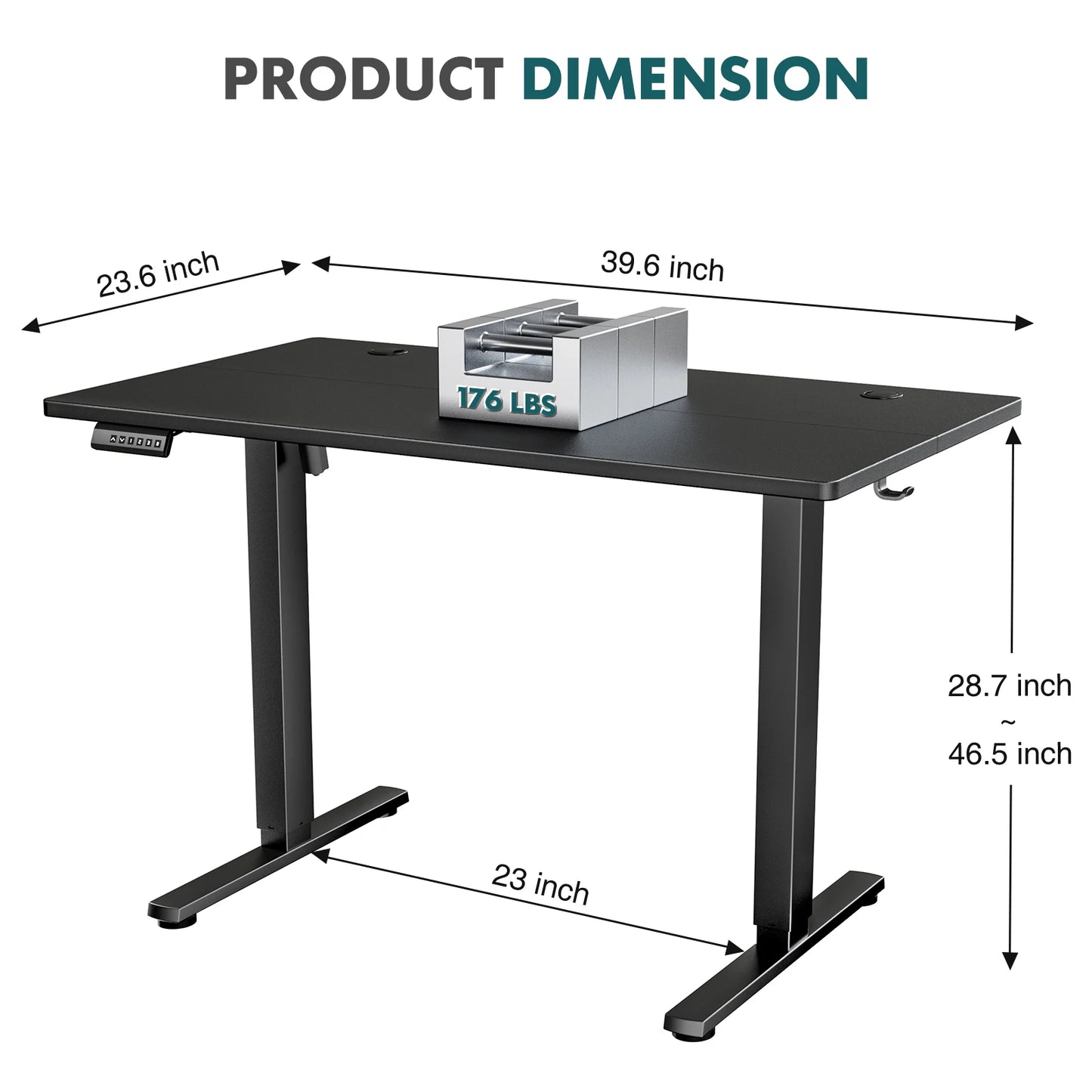 Ergonomic Electric Standing Desk, Height Adjustable