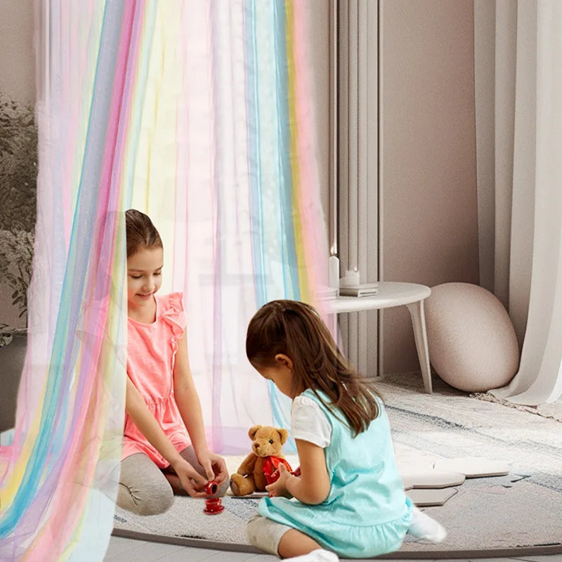 Dome Rainbow Princess Bed Canopy or Tent for Kids