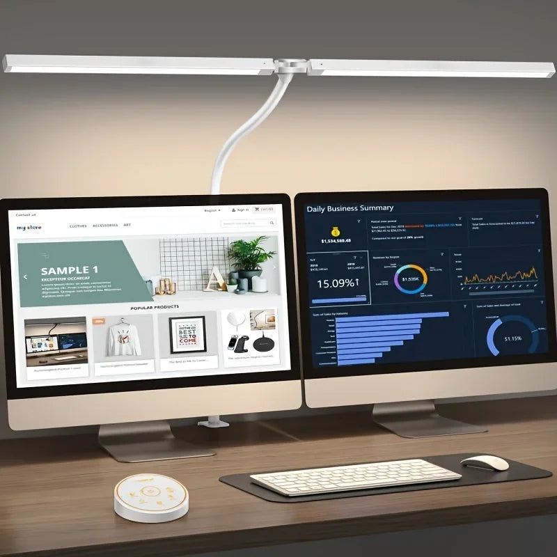 Architectural Desk Lamp with Fixture & 5-Color Stepless Dimmer
