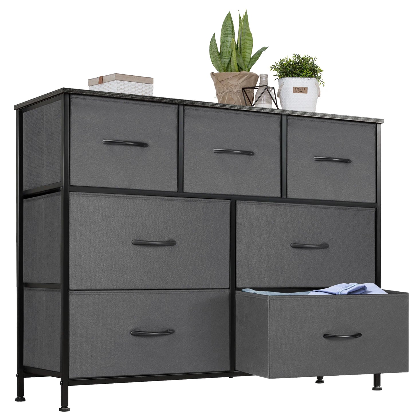 Storage Organizer, Dresser with 7 Fabric Drawers