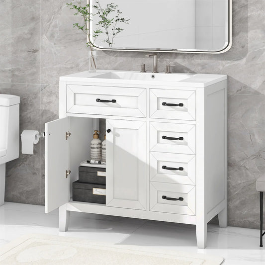 Modern 36" Bathroom Vanity w/Sink Combo