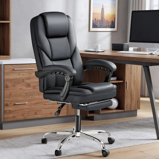 Big and Tall Executive Office Chair with Footrest