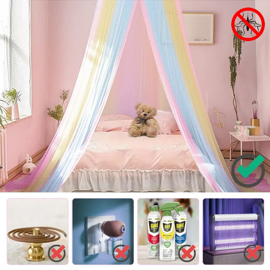 Dome Rainbow Princess Bed Canopy or Tent for Kids