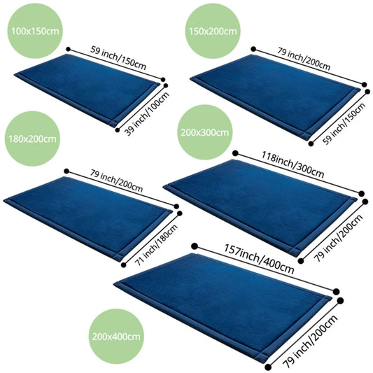 Coral Velvet Padded Foam Rug for Kids Playroom & Nursery