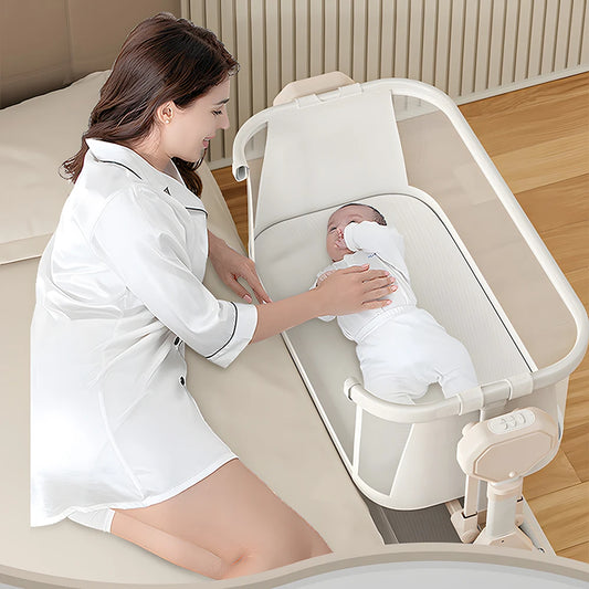 Automatic Rocking Bassinet with Music and Soft Mattress
