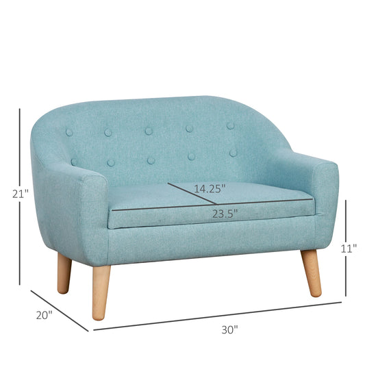 Cozy Children Sofa Couch, Seats 2 Kids