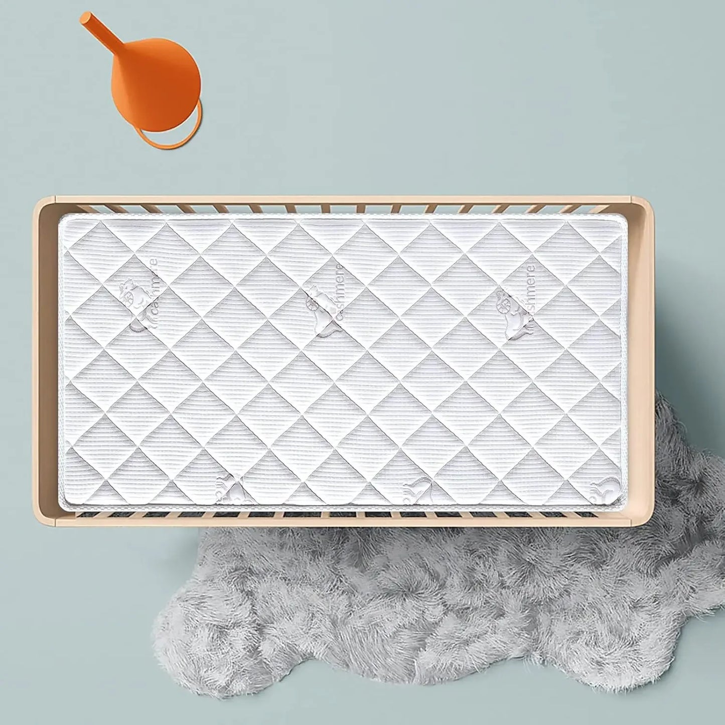 Premium Crib & Toddler Mattress, Fleece Surface-Hypoallergenic, 5" Thick