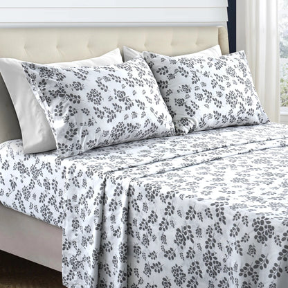 Floral Bed Sheet Set - Ultra-Soft Microfiber Sheets with 16 inch Deep Pocket