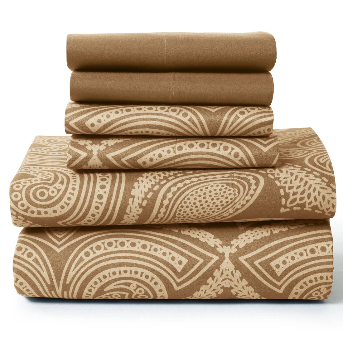 6Pc Paisley Sheet Set – Soft Microfiber, Wrinkle-Free, Luxurious Printed Bed Sheets