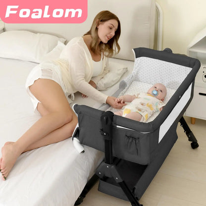 3 in 1 Baby Bassinet Bedside Sleeper, Foldable & Portable