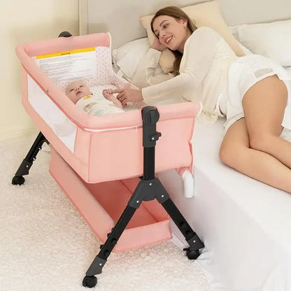 3 in 1 Baby Bassinet Bedside Sleeper, Foldable & Portable