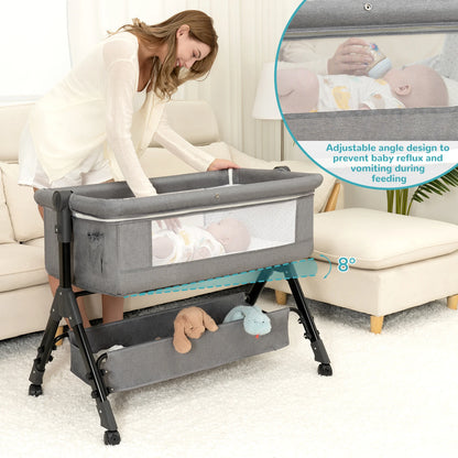 3 in 1 Baby Bassinet Bedside Sleeper, Foldable & Portable