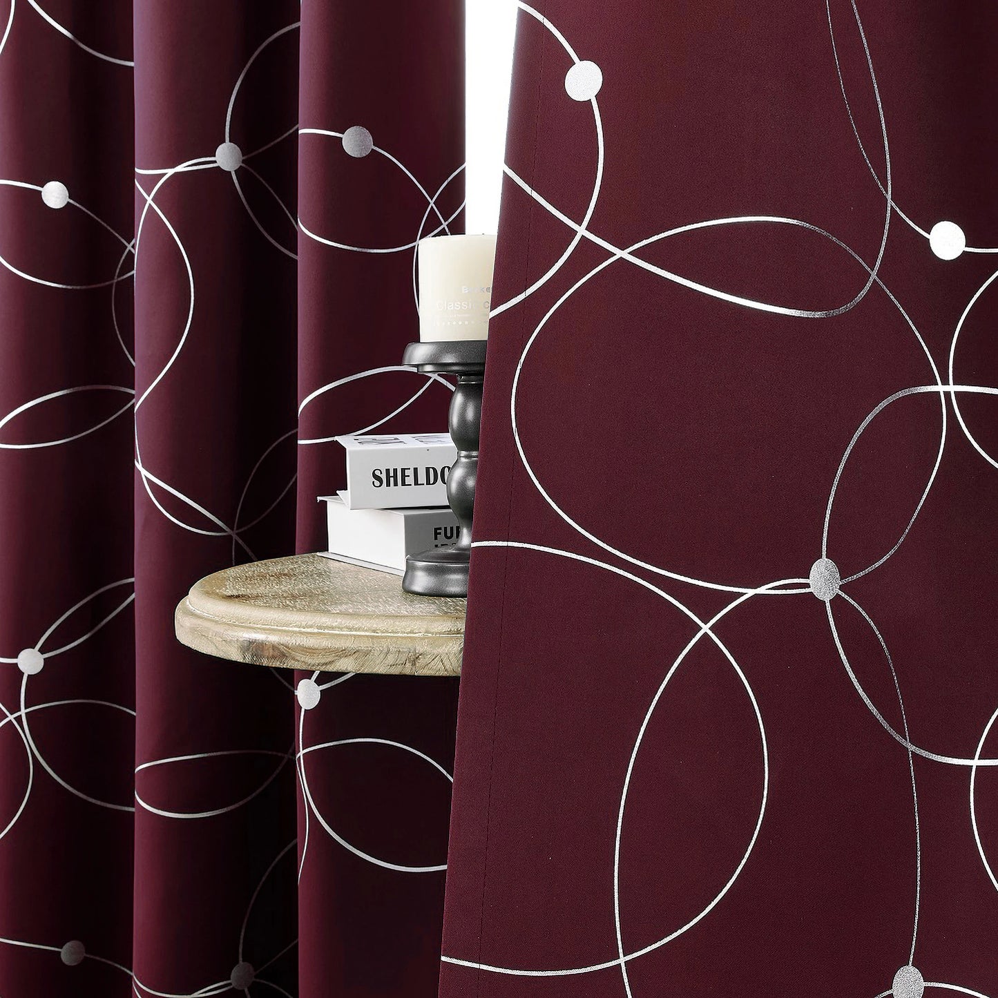 4PCS Blackout Curtains are Thermal Insulated