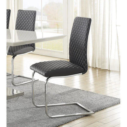 White High Gloss 7-Piece Dining Set with Extendable Table