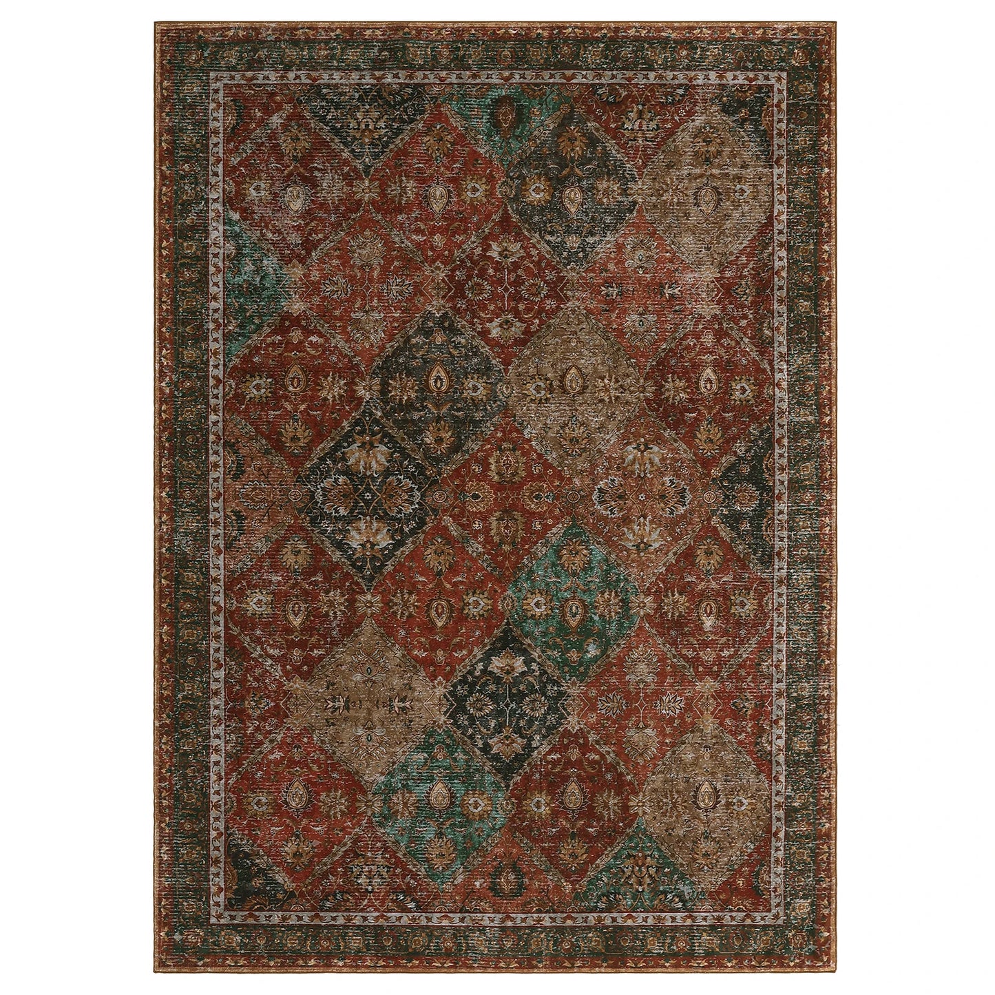 Vintage Rug is Machine Washable, Non-Slip & Stain Resistant