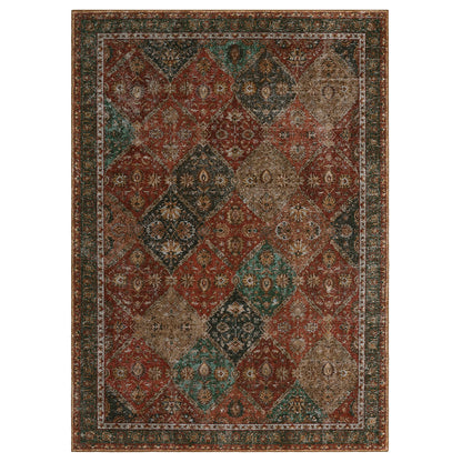 Vintage Rug is Machine Washable, Non-Slip & Stain Resistant