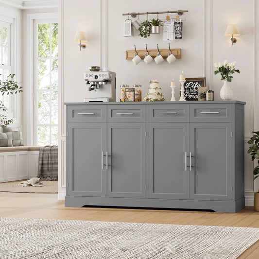 60" Large Buffet Sideboard with Storage & 4 Drawers
