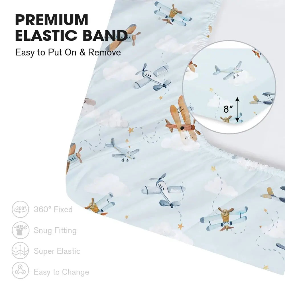 2-Pack Super Soft Baby Bedding for Crib or Toddler Mattress