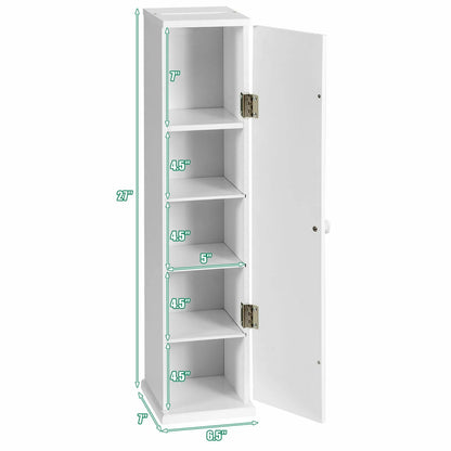 Toilet Tissue Storage Tower w/ 4 Shelves