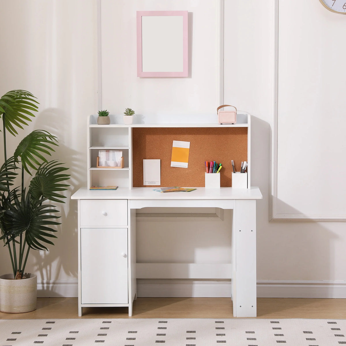 Kids Study Desk & Chair Set with Storage