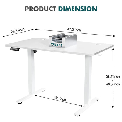 Ergonomic Electric Standing Desk, Height Adjustable