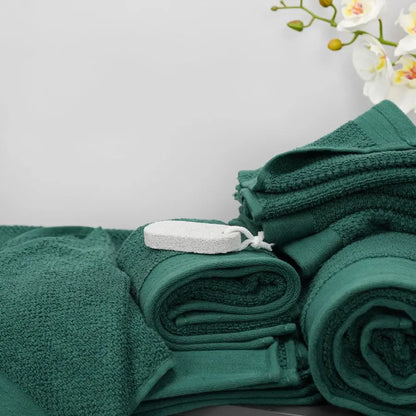 Pack of 8 Popcorn Textured Luxury Towels Set, 100% Cotton