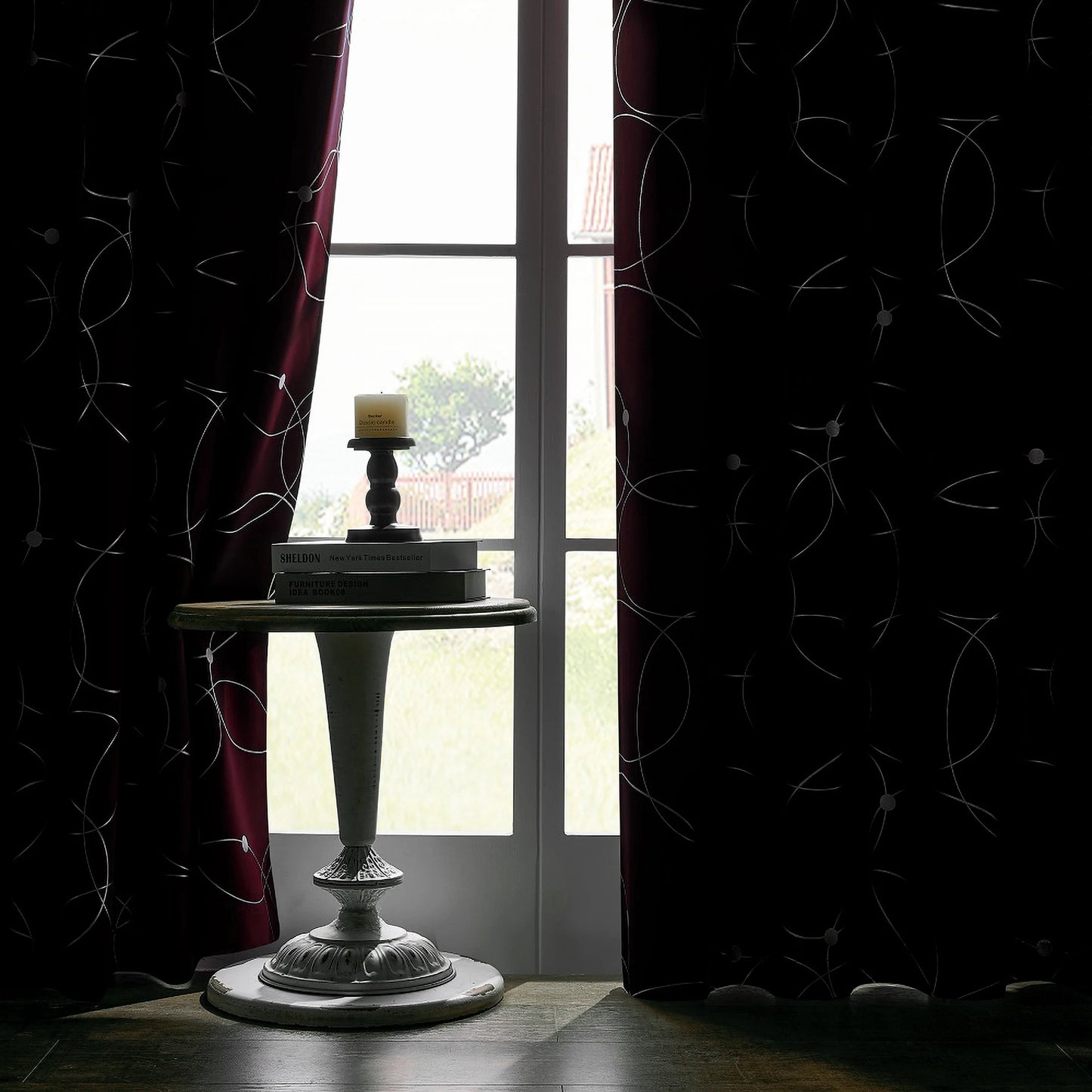 4PCS Blackout Curtains are Thermal Insulated