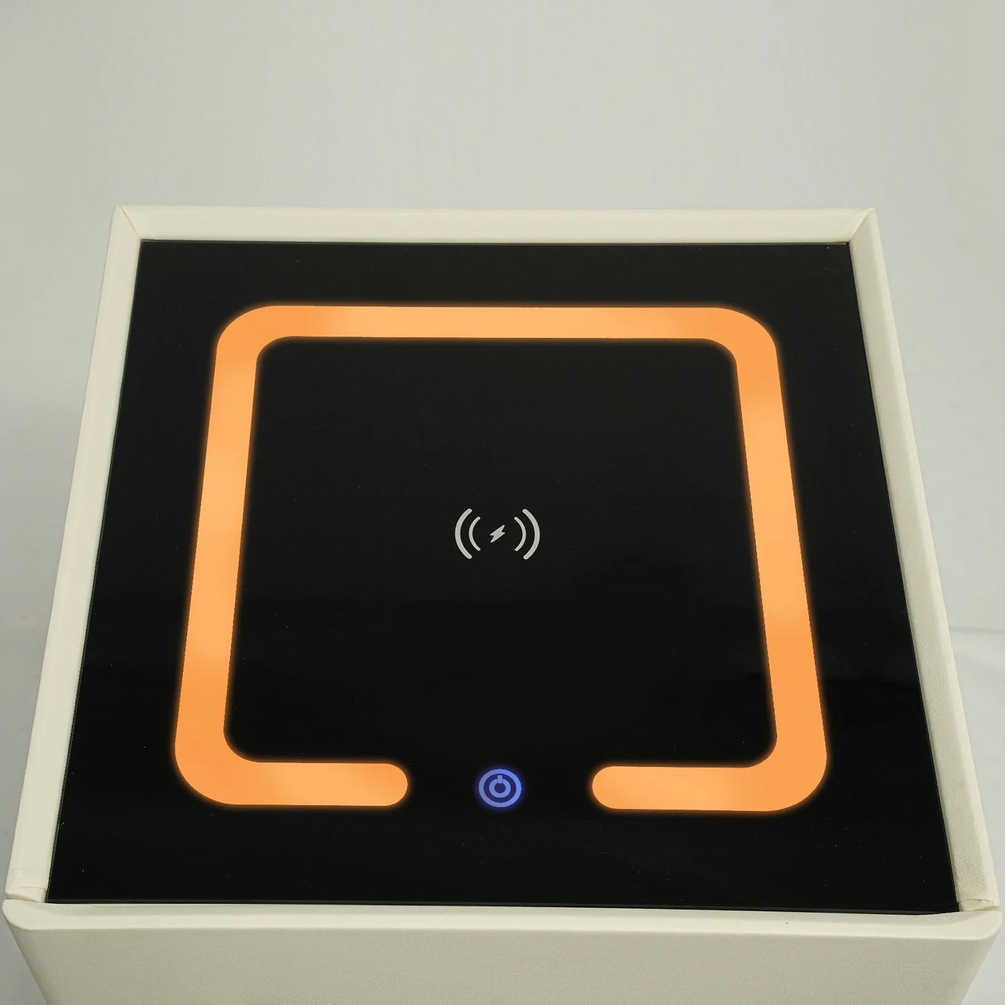 Smart Nightstand w/ Drawer, Safe & Wireless Charging