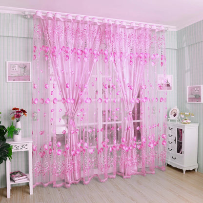 1Pc Modern Tulip Window Screen, Drape, Curtain