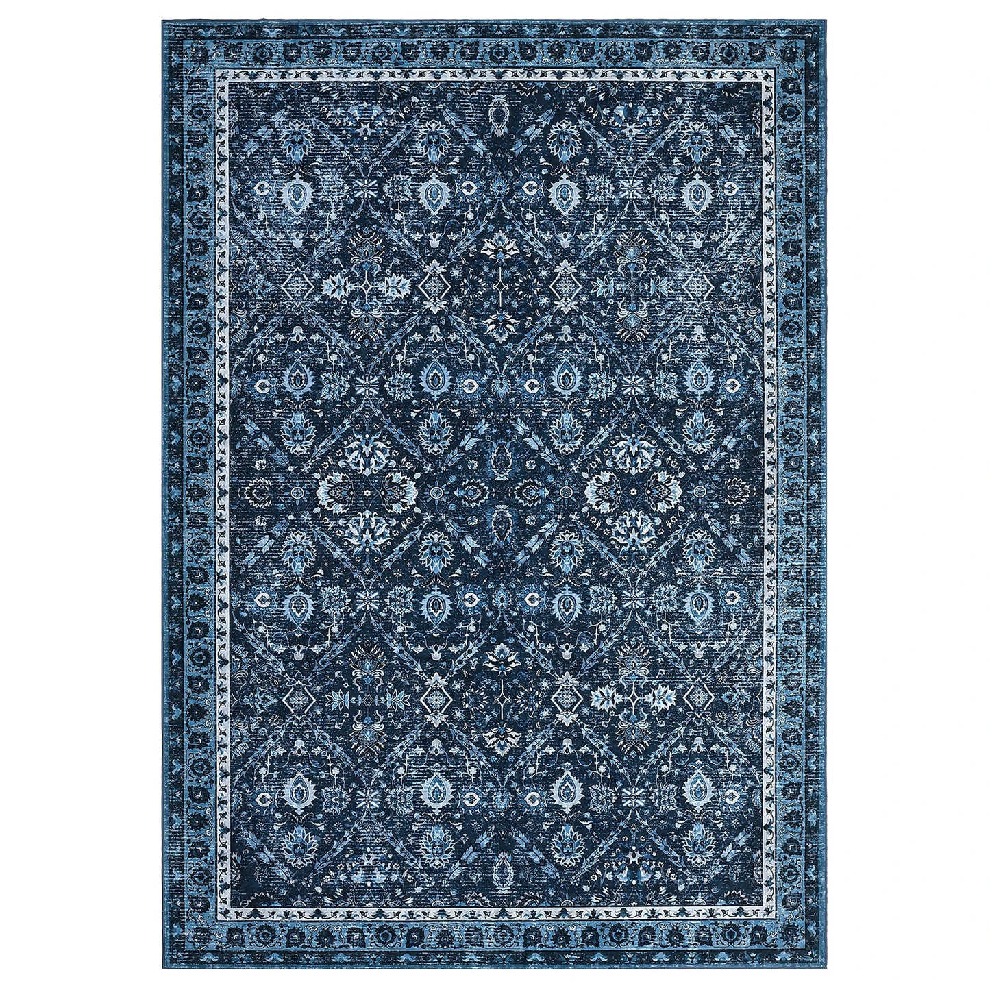 Vintage Rug is Machine Washable, Non-Slip & Stain Resistant