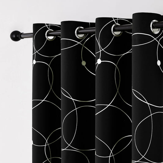 4PCS Blackout Curtains are Thermal Insulated