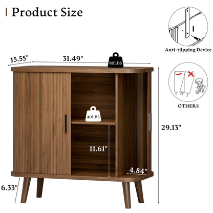 Modern Accent Coffee Bar Console Table for Kitchen, Entryway