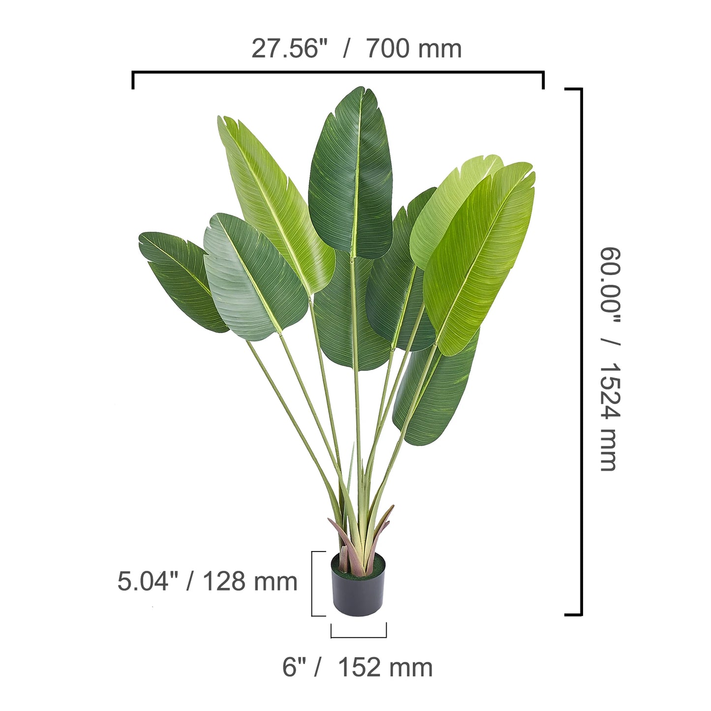 Artificial Palm Tree 4/5/6 FT Faux Plant