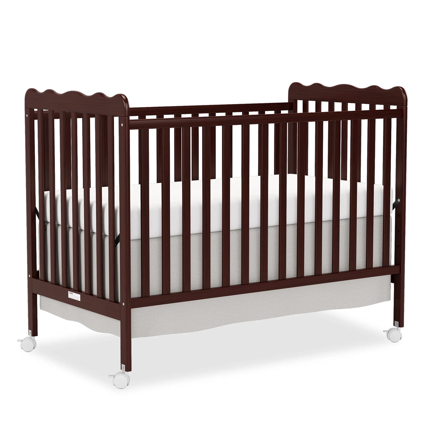 4-in-1 Convertible Wooden Baby Crib w/ 3 Adjustable Heights