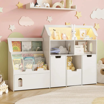 Castle Shaped Toy Storage Organizer with Removable Drawers
