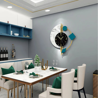 22 inch Marble Nordic Style Creative Luxury Wall Clock