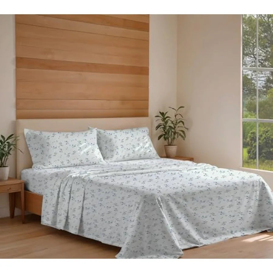 Butter Flight - Crisp Cooling 100% Organic Cotton Percale Sheet Set