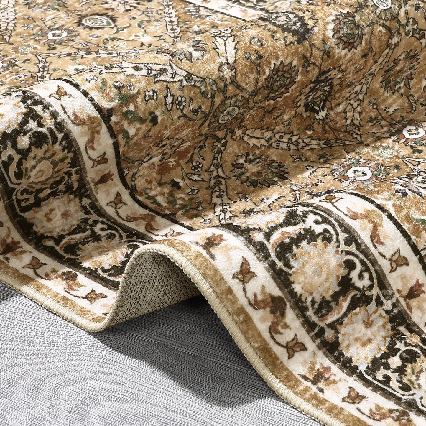 Vintage Rug is Machine Washable, Non-Slip & Stain Resistant