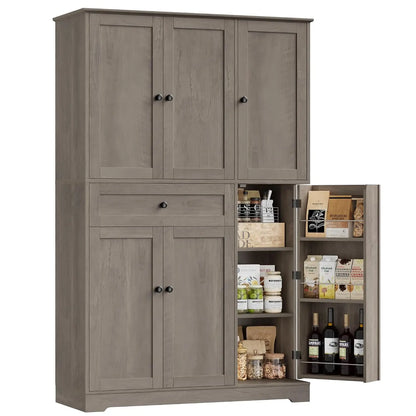 68" Tall Kitchen Pantry Storage Cabinet