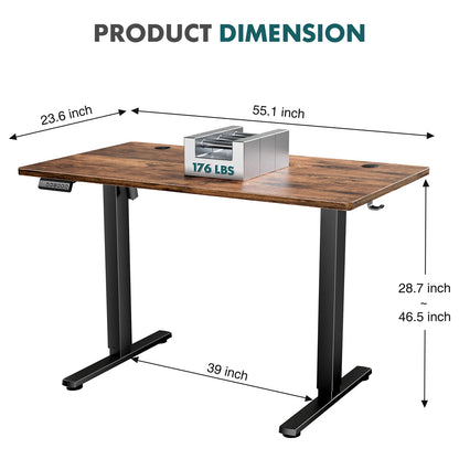 Ergonomic Electric Standing Desk, Height Adjustable