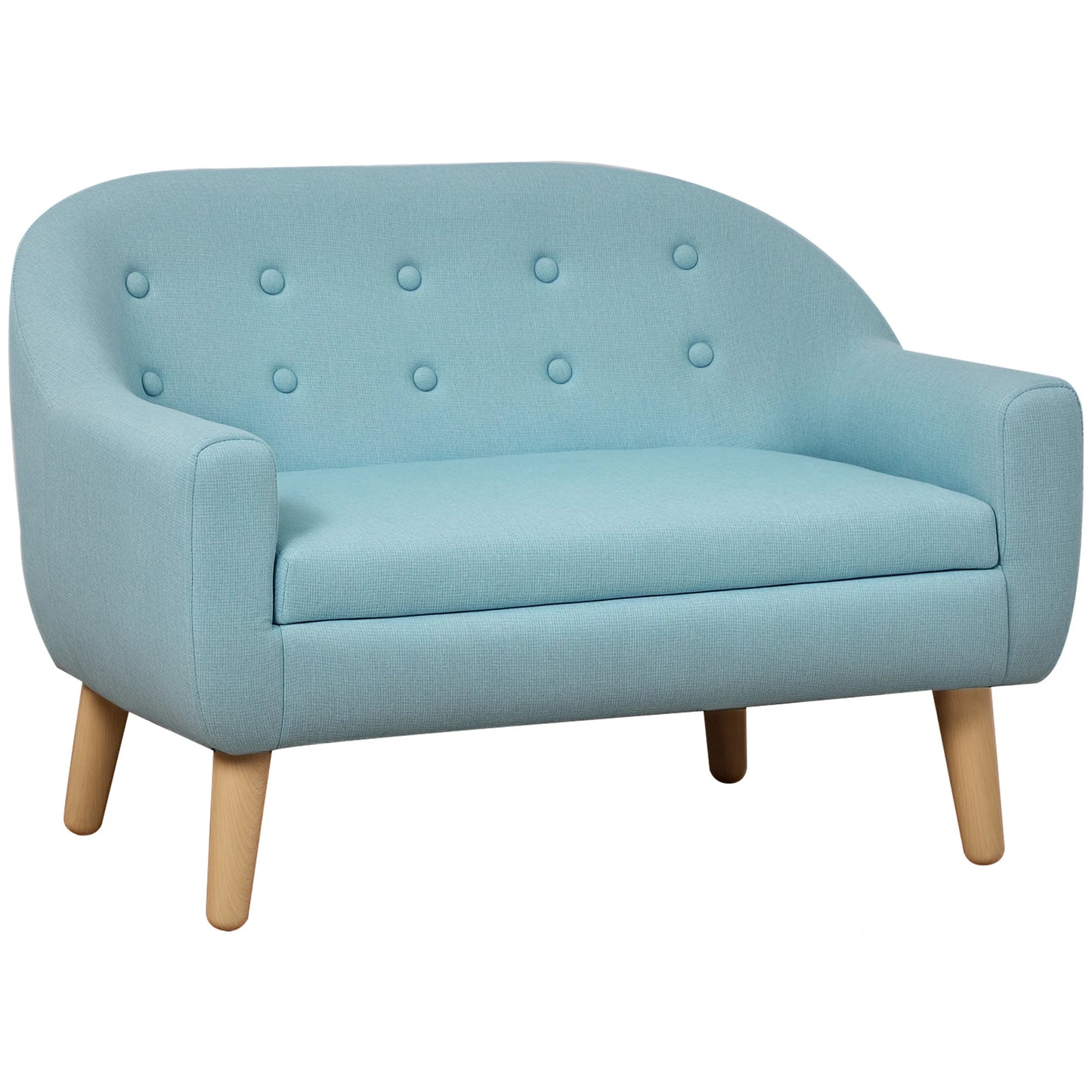 Cozy Children Sofa Couch, Seats 2 Kids