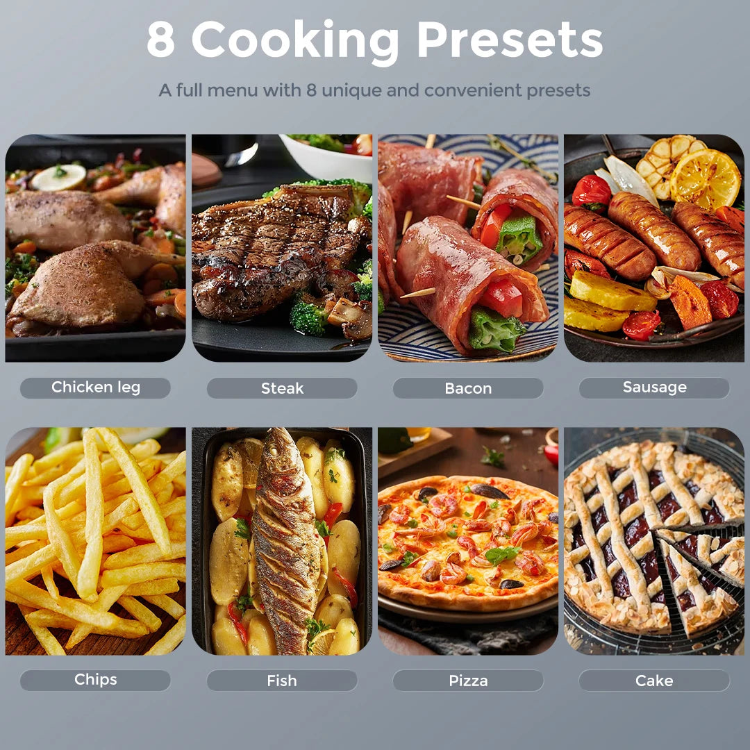 6 Qt 8-in-1 Air Fryer with Premium Ceramic Coating