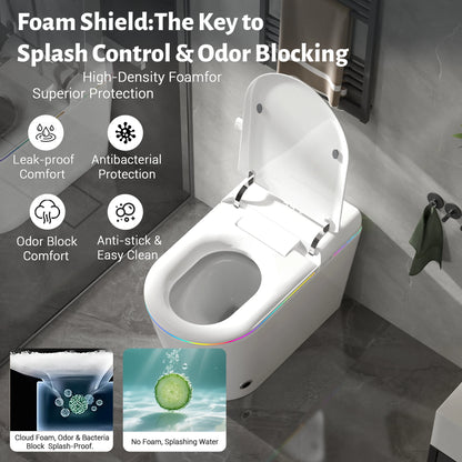 Smart Bidet Toilet Seat with Heated Seat & Warm Air Dryer