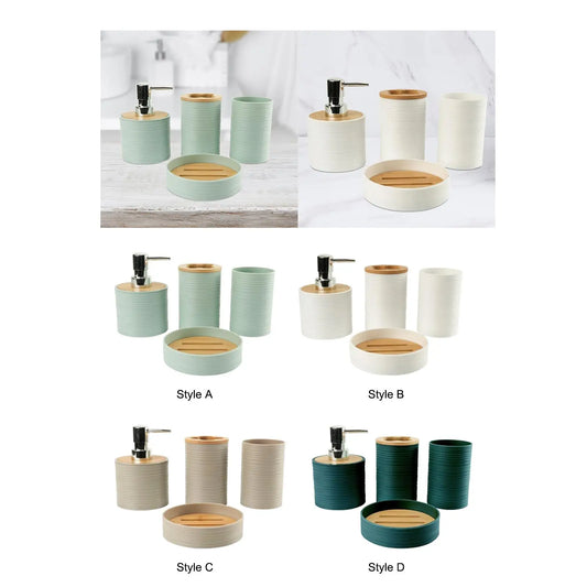 4 Pieces Bathroom Accessories Set