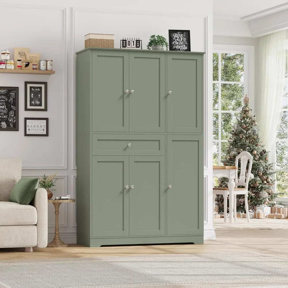 68" Tall Kitchen Pantry Storage Cabinet