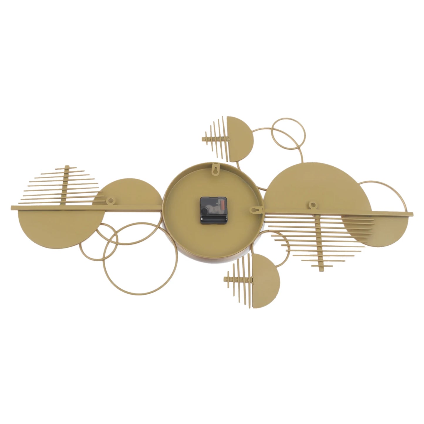 Creative Modern Metal Wall Clock, Gold