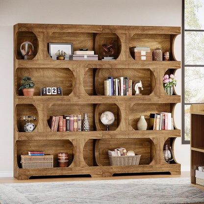 Modern 4-Tier Asymmetrical Bookshelf