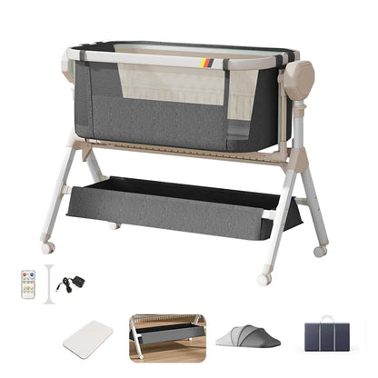 Automatic Rocking Bassinet with Music and Soft Mattress